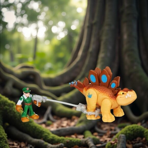 NIP Jurassic World Playskool Heroes Dino Tracker Stegosaurus Action Figure - Picture 1 of 7